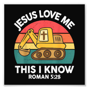 Jesus Lieben mir Dies ich kenne Ausgrabungsgraben Fotodruck