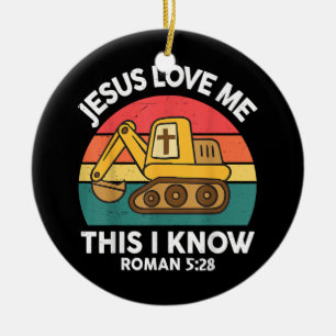Jesus Lieben mir Dies ich kenne Ausgrabungsgraben Keramik Ornament