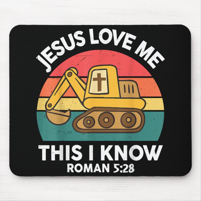 Jesus Lieben mir Dies ich kenne Ausgrabungsgraben  Mousepad (Vorne)