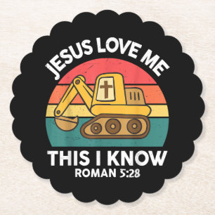 Jesus Lieben mir Dies ich kenne Ausgrabungsgraben Untersetzer