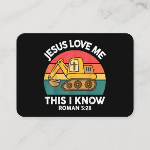 Jesus Lieben mir Dies ich kenne Ausgrabungsgraben Visitenkarte