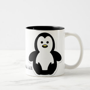 Jesus-Lieben Mir-Pinguin Zweifarbige Tasse