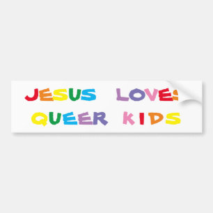 Jesus Lieben Que Kids Autoaufkleber