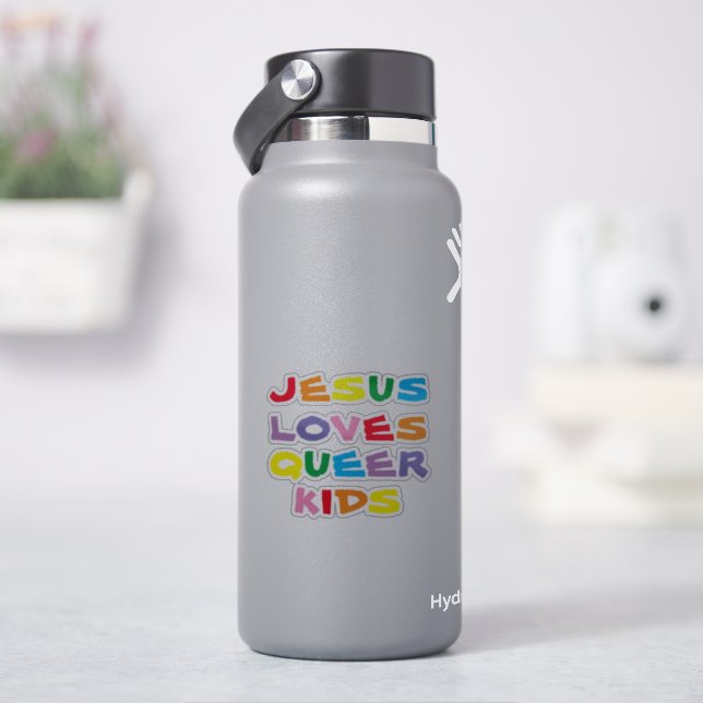 Jesus Lieben Que Kinder Vinyl Sticker (HydroFlask)