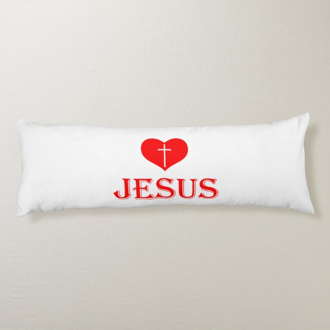 Jesus lieben seitenschläferkissen (Rückseite)
