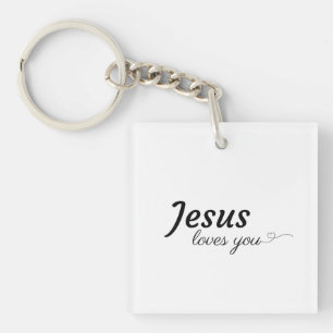 Jesus Lieben Sie Akryllischer Schlüsselanhänger