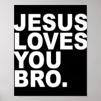 Jesus Lieben Sie Bro - Christlicher Glaubenstreuer