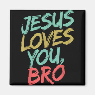 Jesus Lieben Sie Bro Funny Christlichen Jungen Jun Magnet