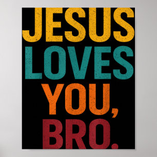 Jesus Lieben Sie Bro Funny Christlichen Jungen Jun Poster