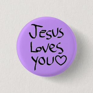 Jesus-Lieben Sie Button