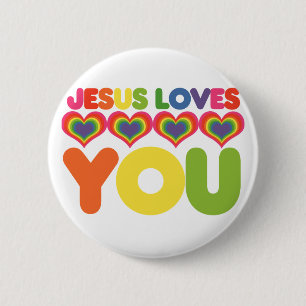 Jesus Lieben Sie Button