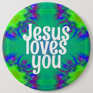 Jesus Lieben Sie Button
