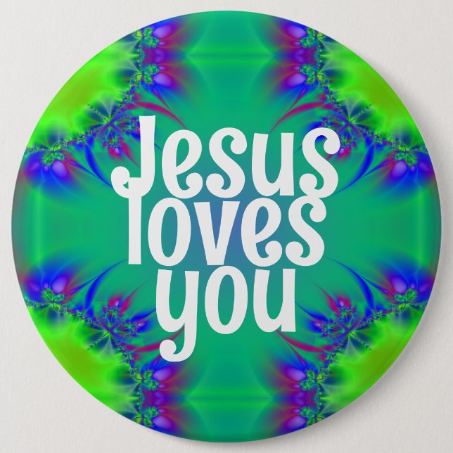Jesus Lieben Sie Button (Vorderseite)