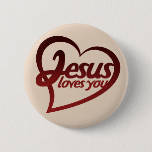 Jesus Lieben Sie Button