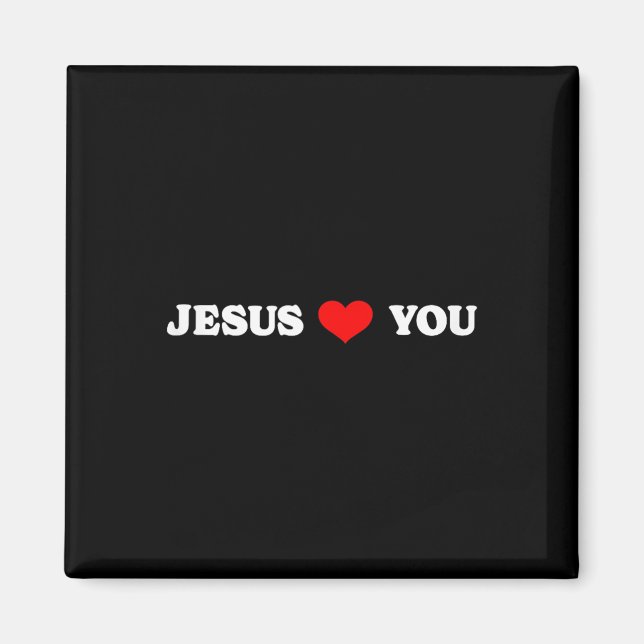 Jesus Lieben Sie - Christlich Religiös Magnet (Vorne)