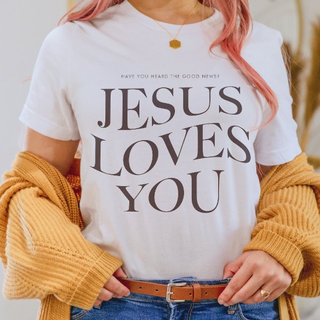 Jesus Lieben Sie | Christliches ästhetisches Ausse T-Shirt (Von Creator hochgeladen)