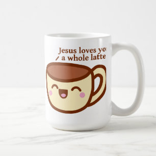 Jesus-Lieben Sie eine ganze Latte Tasse