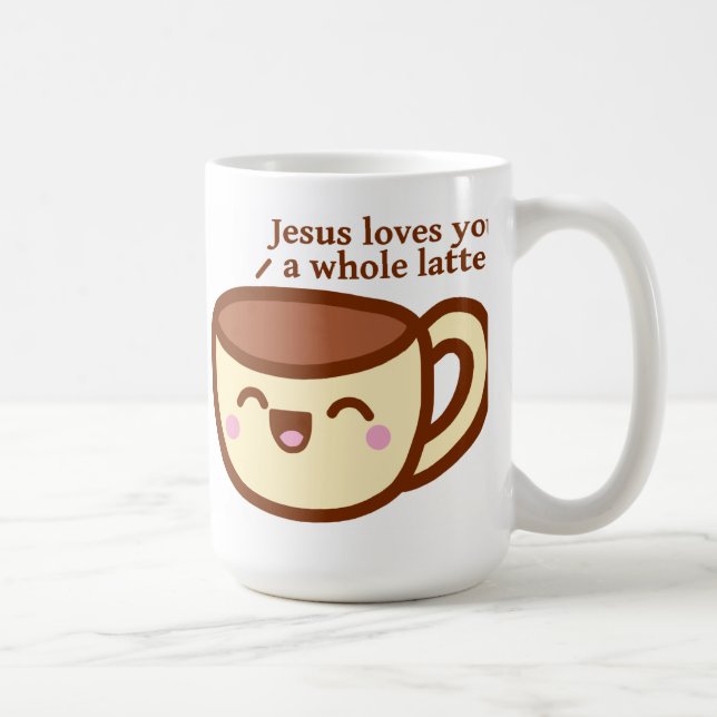 Jesus-Lieben Sie eine ganze Latte Tasse (Rechts)