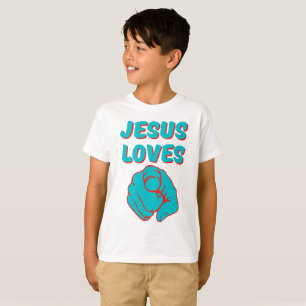 Jesus Lieben Sie glauben, dass Boy's T-Shirt