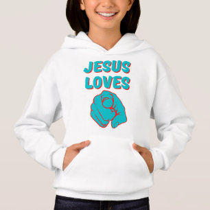 Jesus-Lieben Sie glauben, dass Zitat-Mädchen Hoodie