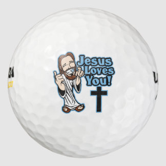 Jesus Lieben Sie Golfball