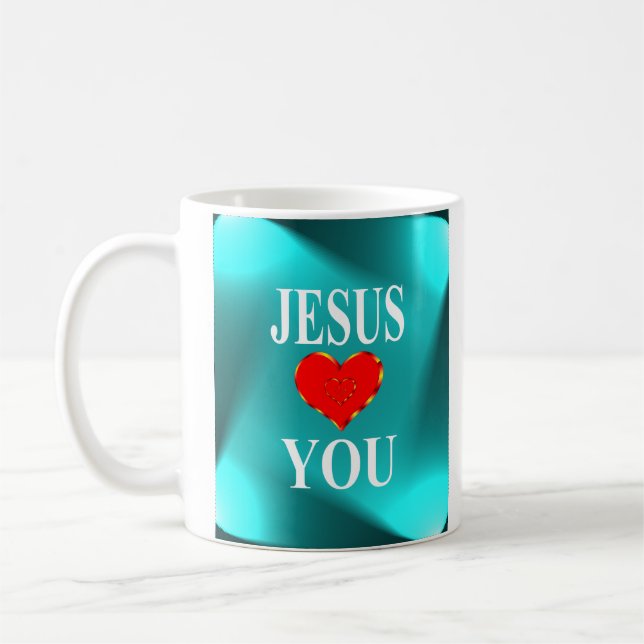 Jesus Lieben Sie Kaffeetasse (Links)