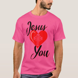 Jesus Lieben Sie keltisches Kreuz T-Shirt