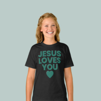 Jesus Lieben Sie Kinder Christlichen Niedlichen Gl T-Shirt
