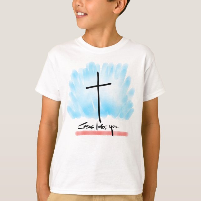 JESUS LIEBEN SIE Kinder T - Shirt (Vorderseite)