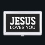 Jesus-Lieben Sie motivierend Typografie Visitenkarten Dose<br><div class="desc">Jesus-Lieben Sie motivierend Typografie</div>