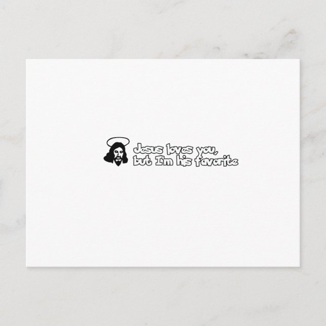 Jesus Lieben Sie Postkarte (Vorderseite)