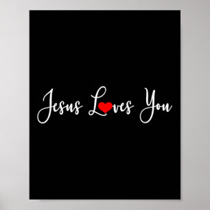 Jesus Lieben Sie - Religiöse Christlich Poster