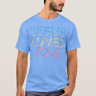 Jesus Lieben Sie Retro Typografie Design 1 T-Shirt