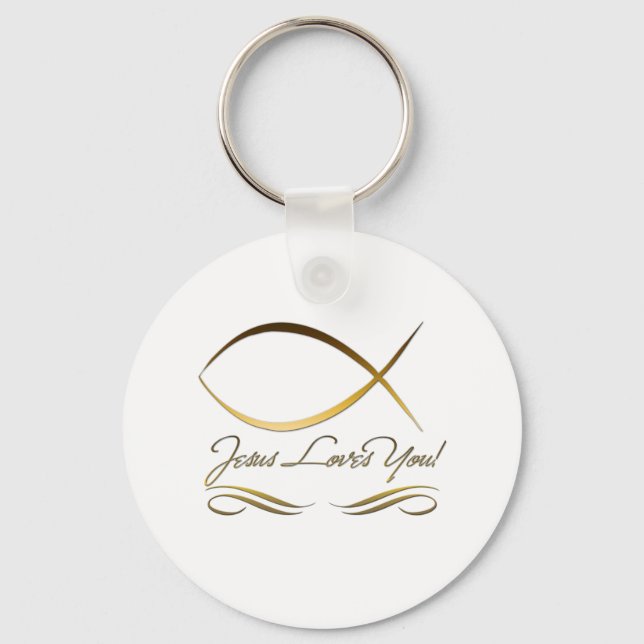 Jesus Lieben Sie Schlüsselanhänger (Vorderseite)