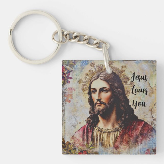 Jesus Lieben Sie Schlüsselanhänger (Vorderseite)