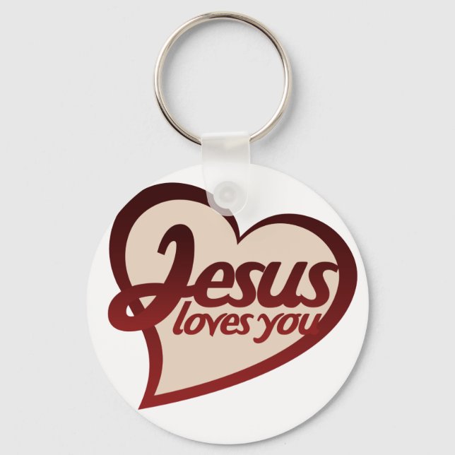 Jesus Lieben Sie Schlüsselanhänger (Vorderseite)