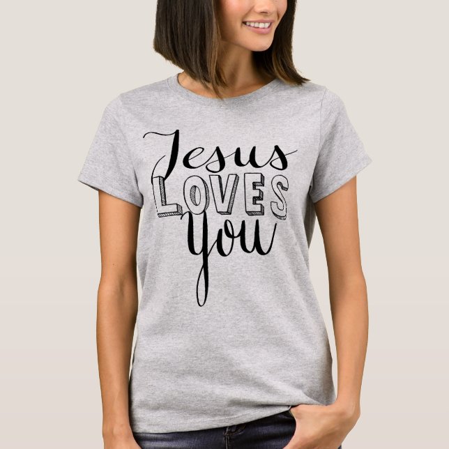 Jesus-Lieben Sie T-Shirt (Vorderseite)