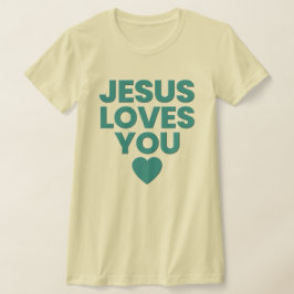 Jesus Lieben Sie T-Shirt, Christlich, Embossed Pri T-Shirt