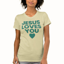 Jesus Lieben Sie T-Shirt, Christlich, Embossed Pri