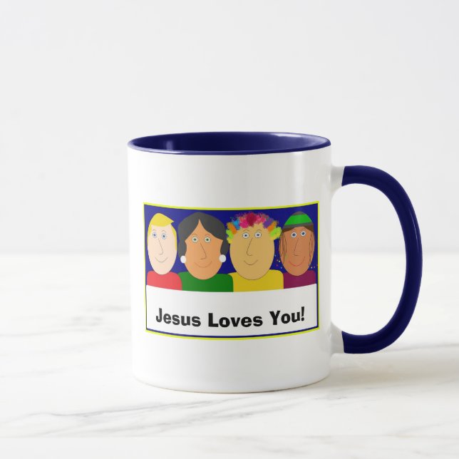 Jesus-Lieben Sie! Tasse (Rechts)