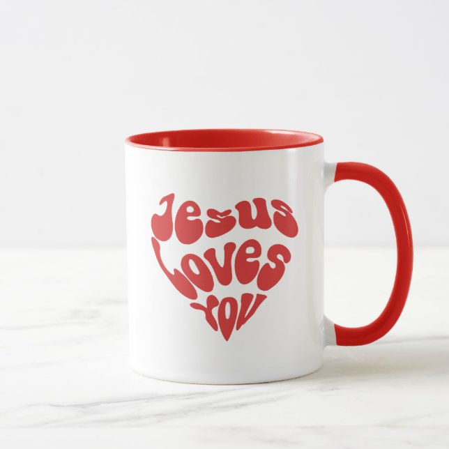 Jesus Lieben Sie Tasse (Rechts)