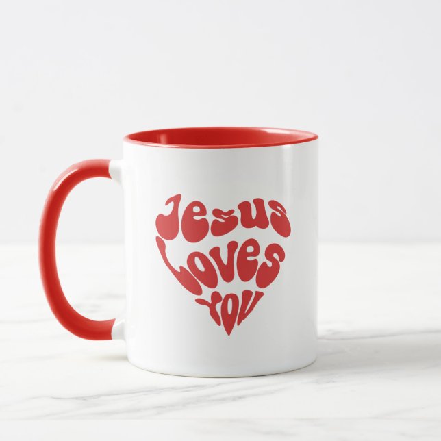Jesus Lieben Sie Tasse (Links)