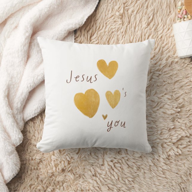 Jesus Lieben Sie werfen Pillow modern Kissen (Decke)