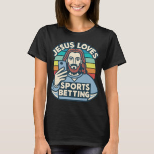 Jesus Lieben Sportwetten Parlay Funny Gambling D T-Shirt