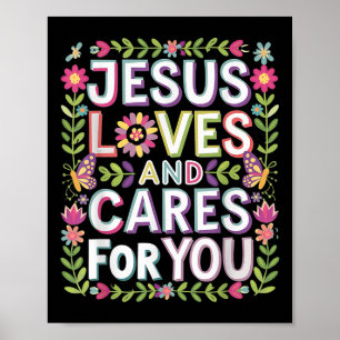 Jesus Lieben und Pflege für dich Poster