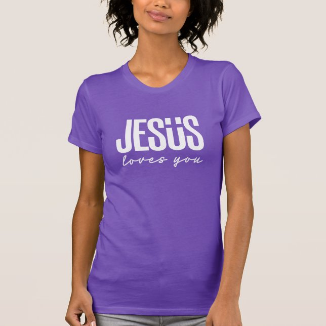 JESUS LIEBEN YOU | CHRISTLICH T-Shirt (Vorderseite)