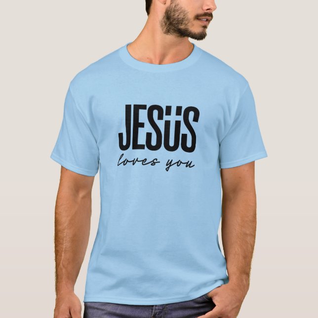 JESUS LIEBEN YOU | CHRISTLICH T-Shirt (Vorderseite)
