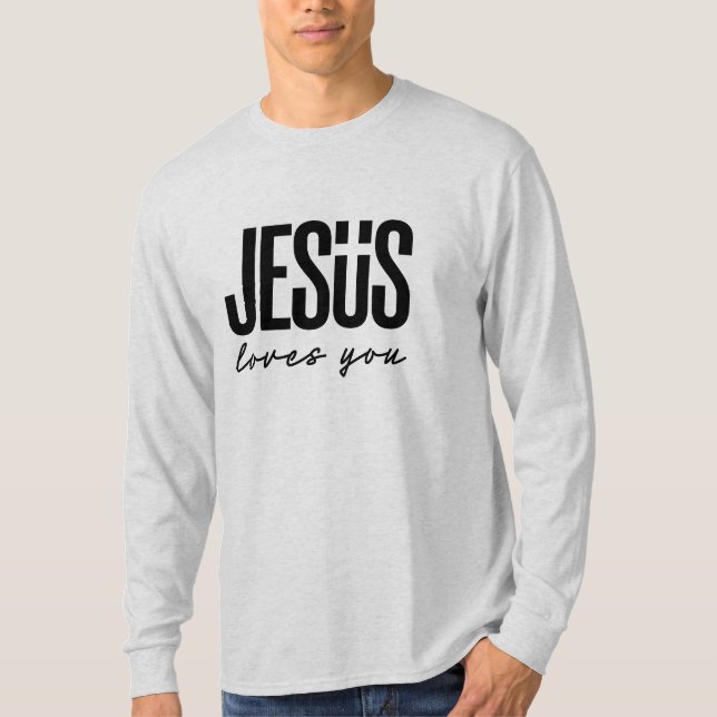 JESUS LIEBEN YOU | CHRISTLICH T-Shirt (Vorderseite)