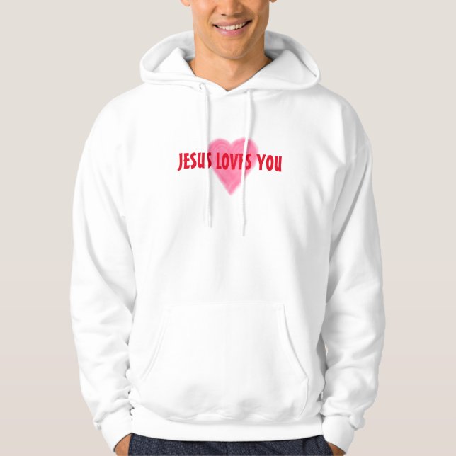 JESUS LIEBEN YOU Men Hoodie (Vorderseite)
