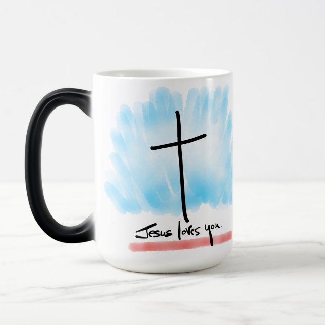 JESUS LIEBEN YOU Morphing Tasse (Links)